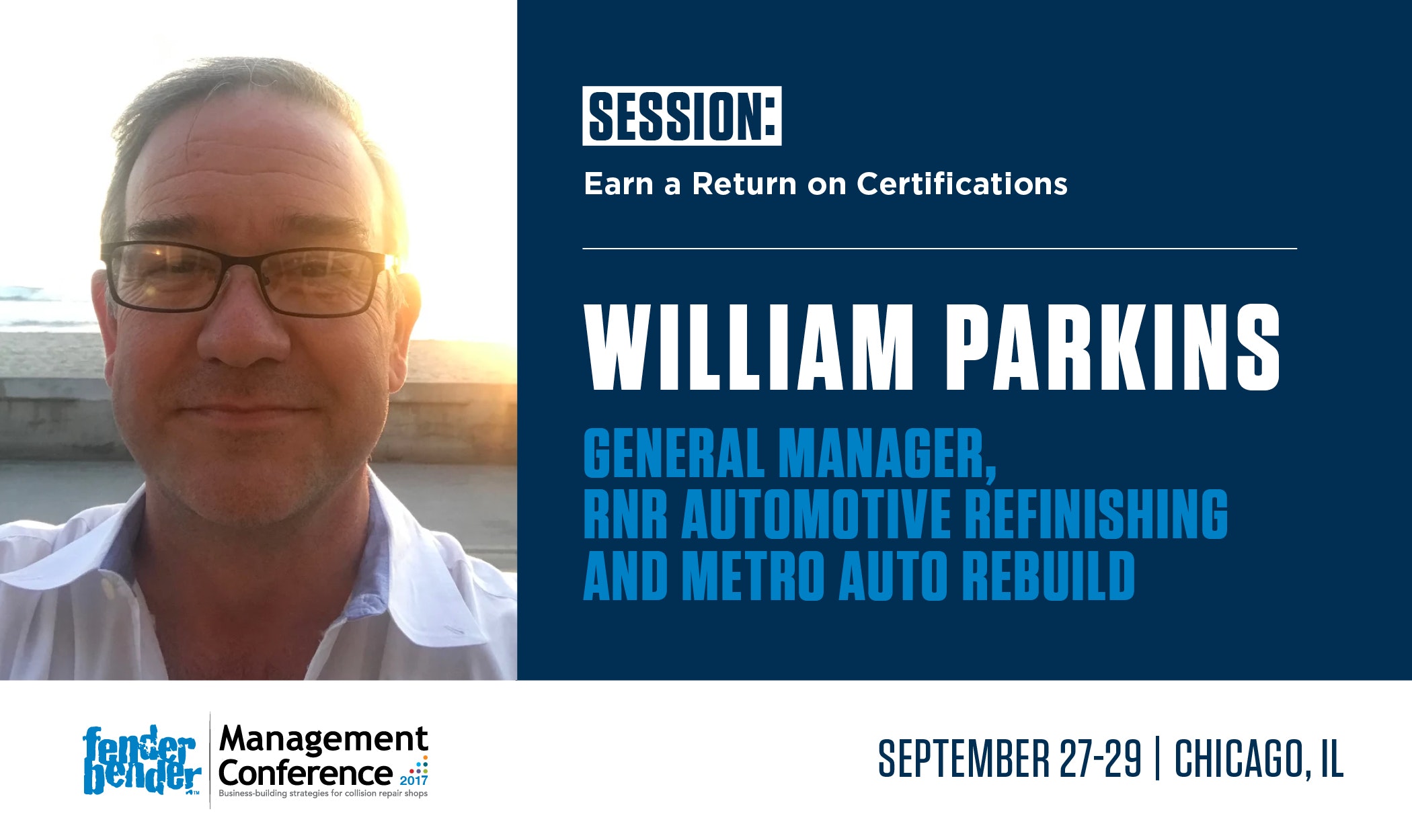 New Speaker Announced for 2017 FenderBender Management Conference