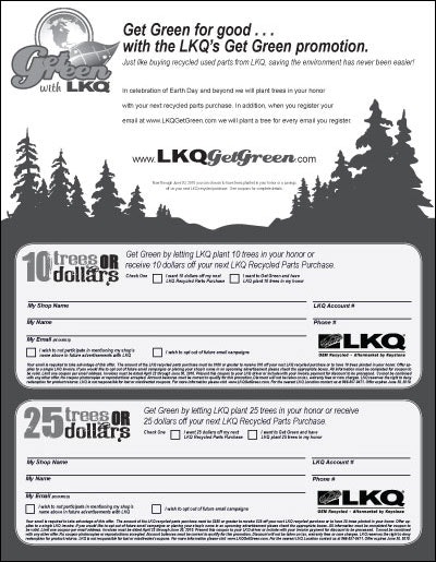 Plant A Tree Coupon FenderBender