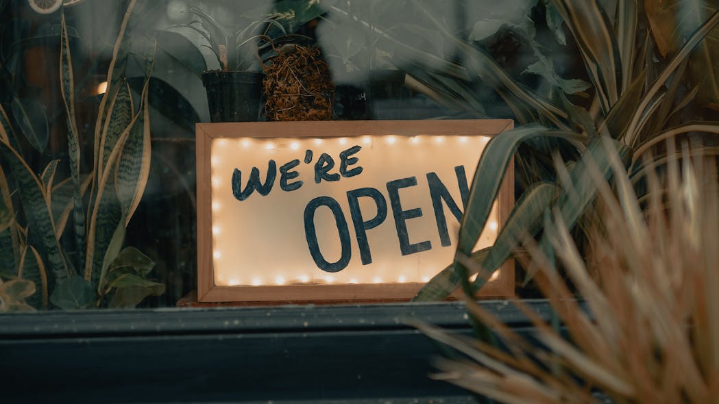 Open sign