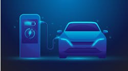 EV Electric Vehicle charging graphic