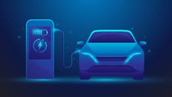 EV Electric Vehicle charging graphic EV Electric Vehicle charging graphic