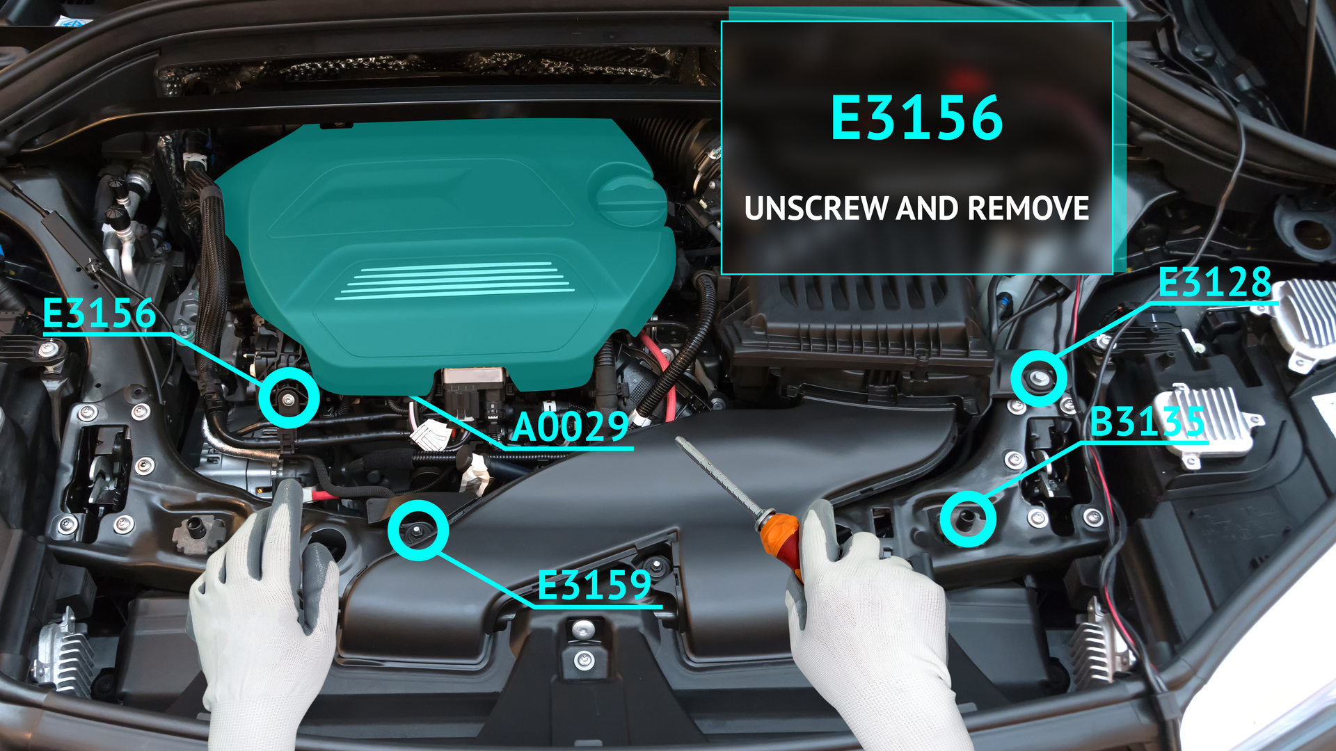 Augmented reality is used here as an overlay to a client&rsquo;s vehicle for diagnostics.