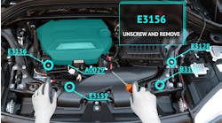 Augmented reality is used here as an overlay to a client&rsquo;s vehicle for diagnostics.