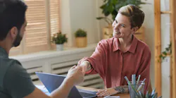 Business owner and client