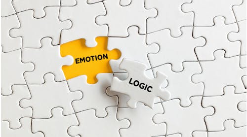 Puzzle piece logic covering emotion
