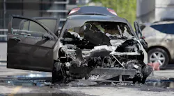 Burned up car