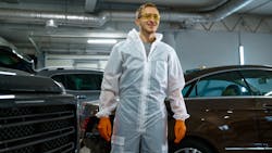 Young automotive painter Young automotive painter