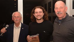 (From L-R) AASP/NJ's Tom Elder, award recipient Cole Daly of Auto Tech Collision, and Dean Massimini. (From L-R) AASP/NJ's Tom Elder, award recipient Cole Daly of Auto Tech Collision, and Dean Massimini.
