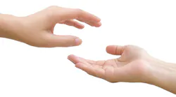 Giving and receiving hands