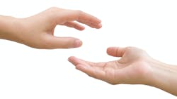 Giving and receiving hands Giving and receiving hands