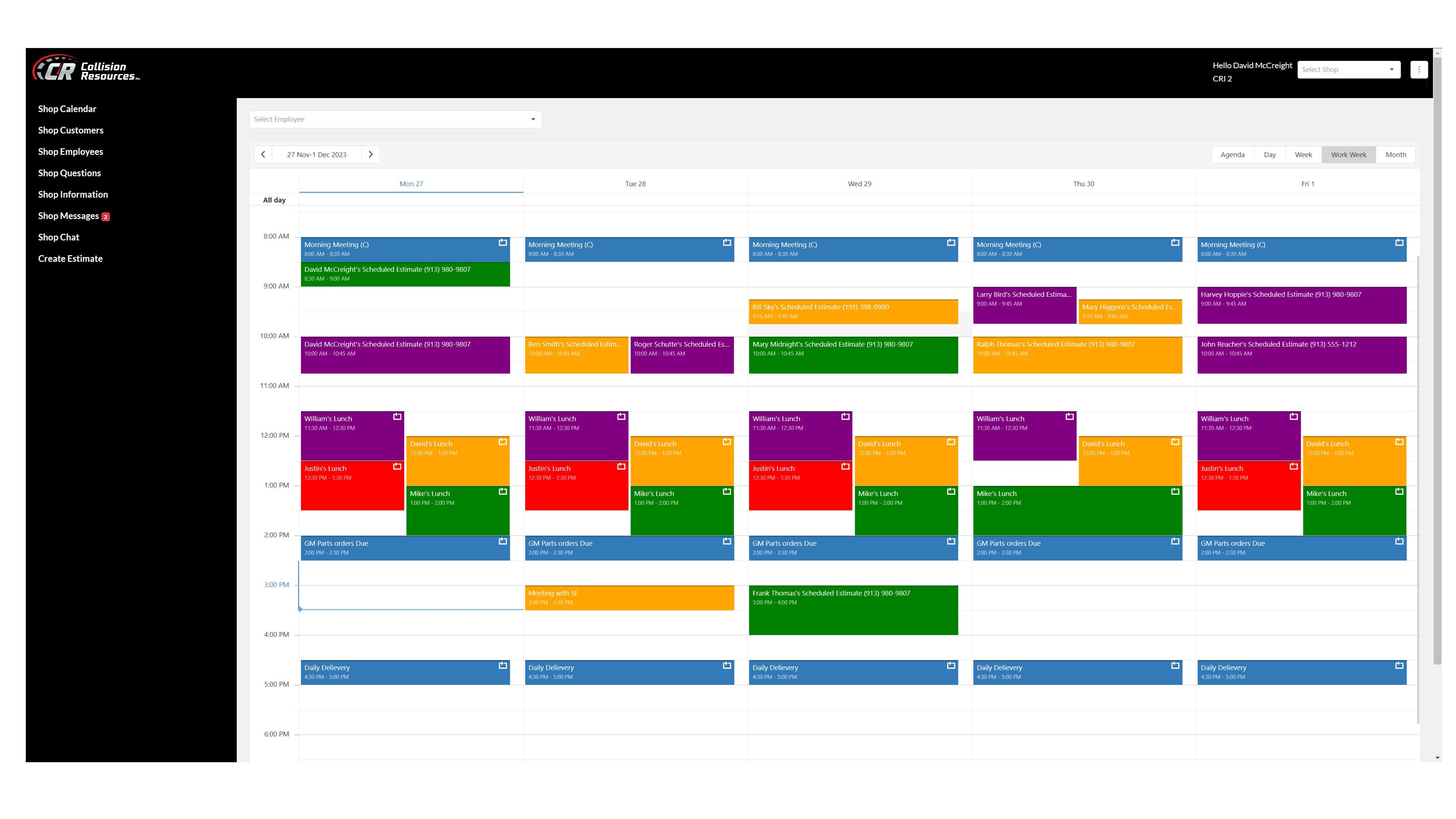 CR Estimate Scheduler