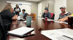 The roundtable meeting 'creates a safe place' to voice opinions, Roy says, and all decisions are made as a team.