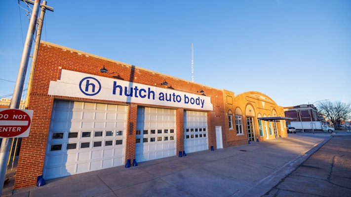 Hunnell found a neat historic building in downtown Hutchinson to convert to Hutch Auto Body.