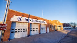 Hunnell found a neat historic building in downtown Hutchinson to convert to Hutch Auto Body. Hunnell found a neat historic building in downtown Hutchinson to convert to Hutch Auto Body.