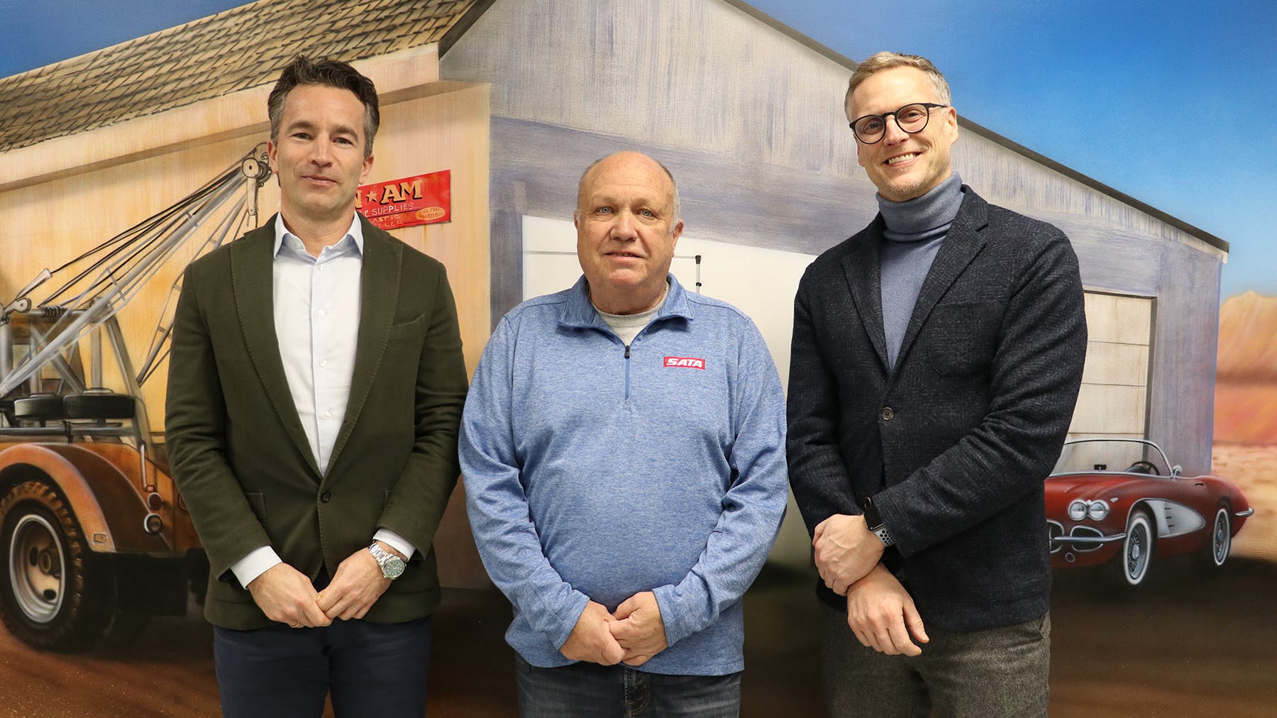 (From left) Florian Kaiser, Knud Jorgensen, and Mike Carlos Wolf