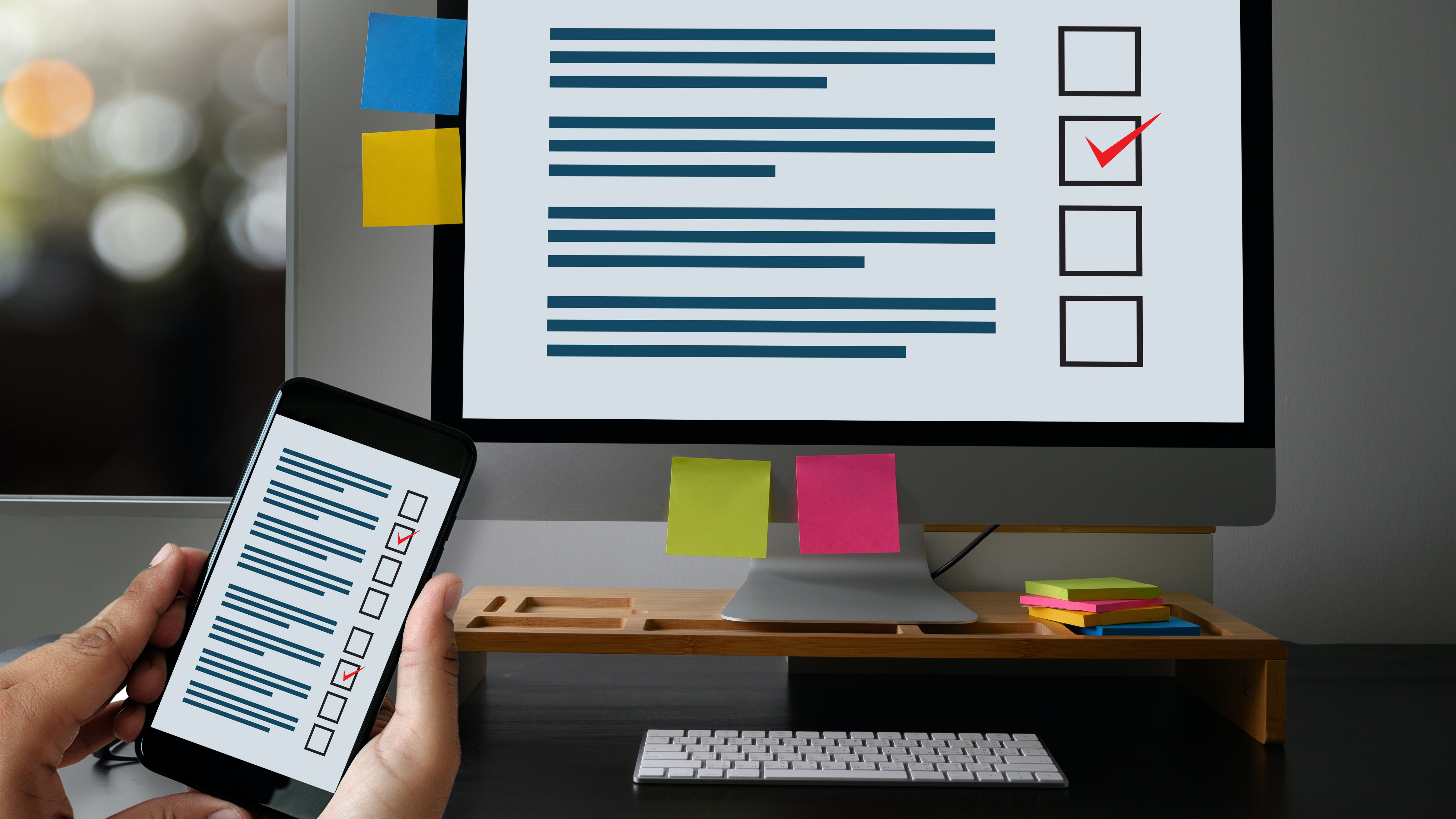 Survey desktop and mobile
