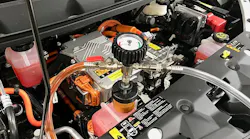 Figure 1 - Refilling the high voltage battery cooling system using a vacuum fill procedure on a 2017 Chevrolet Bolt EV
