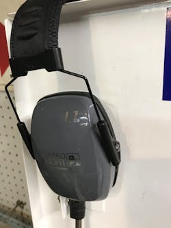 Hearing Protection Kept At The Ready On A Tool Cart Hearing Protection Kept At The Ready On A Tool Cart