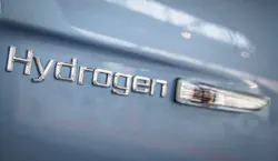 Badging on FCEVs can help identify a vehicle and its fuel type. Badging on FCEVs can help identify a vehicle and its fuel type.