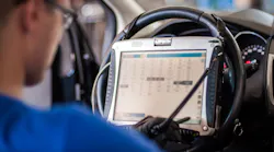 Scan tool inside car
