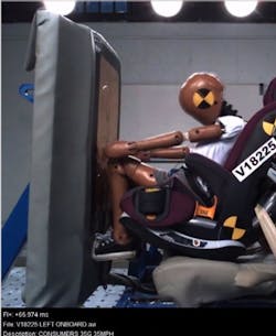 Consumer Reports has been testing child safety seats for more than 30 years and now evaluates them at speeds of 35 mph. It uses NHTSA’s criteria for replacement, which depends on the crash severity. Consumer Reports has been testing child safety seats for more than 30 years and now evaluates them at speeds of 35 mph. It uses NHTSA’s criteria for replacement, which depends on the crash severity.