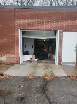 Thieves gained access at a New Year’s Day break-in at TNT Autobody Supply Outlet by ramming a pickup through several garage doors.