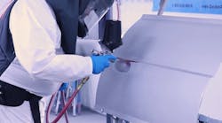 Refer to your paint supplier’s technical data sheet for the proper flash and cure times, along with spray gun setup recommended to achieve targeted film builds. Refer to your paint supplier’s technical data sheet for the proper flash and cure times, along with spray gun setup recommended to achieve targeted film builds.