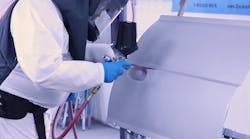 Refer to your paint supplier’s technical data sheet for the proper flash and cure times, along with spray gun setup recommended to achieve targeted film builds. Refer to your paint supplier’s technical data sheet for the proper flash and cure times, along with spray gun setup recommended to achieve targeted film builds.