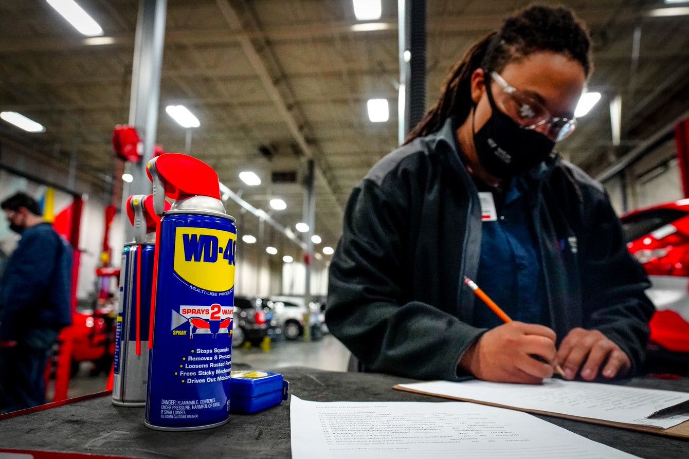 WD-40 Brand supports the automotive and skilled trade industries through partnerships with industry groups, including Universal Technical Institute, TechForce Foundation, Generation T, ASE Education Foundation and S/P2, to provide scholarships for students looking to pursue a technical education.
