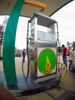 An example of a fast-fill CNG fueling station.