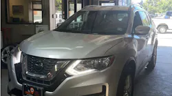 Figure 1- The vehicle was involved in a minor rear-end collision and after repair, there was an Automatic Emergency Braking light flashing on the dash.