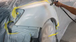 Paint supplies/paint materials include paint, clearcoat, and the tapes, gap-filling materials, masking paper, sandpaper, cleaners, thinners, and additives used during the refinish process.