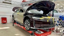 Lucid is one of the newer EV manufacturers with certified collision repair networks. Lucid is one of the newer EV manufacturers with certified collision repair networks.