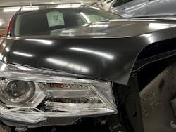 The second new OEM hood fit correctly. The second new OEM hood fit correctly.