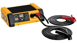 Battery support during scanning, such as with this Pro-Logix PL6100 Flashing Power Supply from Clore Automotive, is a labor operation needed but not included as part of the scan.