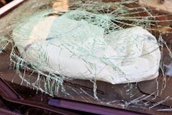 Deployed air bag Deployed air bag