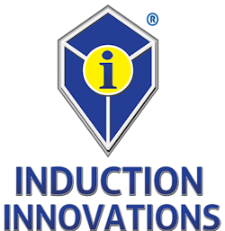 The Induction Innovations logo that was inspired by founder Tom Gough’s firefighter badge. The Induction Innovations logo that was inspired by founder Tom Gough’s firefighter badge.