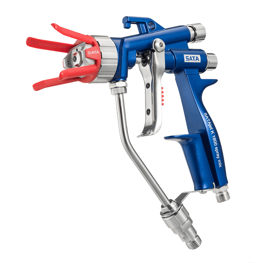 The new SATA spray mix spray gun is perfectly suited for both classic craftmanship as well as for industrial applications,