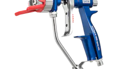 The new SATA spray mix spray gun is perfectly suited for both classic craftmanship as well as for industrial applications,