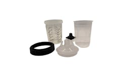 Bronto Industries Leak Resistant BPS Paint Gun Cup System Bronto Industries Leak Resistant BPS Paint Gun Cup System