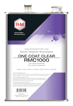 R-M&apos;s RMC1000 is the industry&apos;s first one-coat clear, designed with productivity and energy savings in mind.