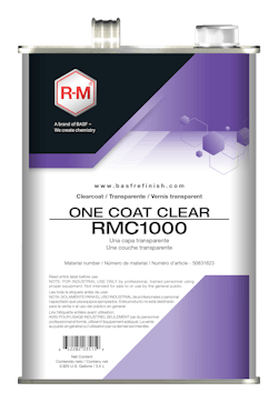 R-M's RMC1000 is the industry's first one-coat clear, designed with productivity and energy savings in mind. R-M's RMC1000 is the industry's first one-coat clear, designed with productivity and energy savings in mind.