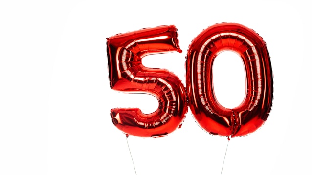 Red 50 balloons