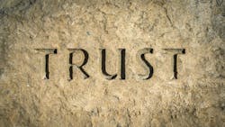 Trust etched in stone