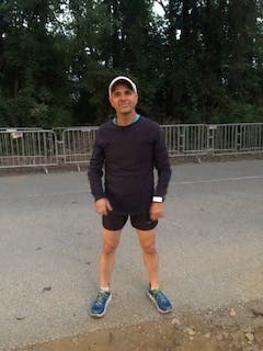 Dave Cottrell in a previous marathon