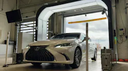At Tom Wood Lexus, a car is scanned as it's brought into the shop.