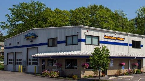 Joshua Fuller, CEO of Fuller's Collision Center, says he keeps flowers outside of the center to help customers put their guard down.