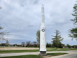 The missile was originally installed at Chanute Air Force Base, which closed in 1993.