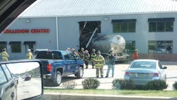 Tanker Collision with Collision Center