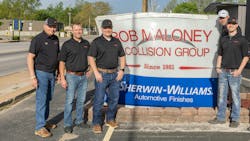 The owners of the Bob Maloney Collision Group are, from left, Bob Maloney, Robert Maloney, Damon Wetzel, Kenny Davis, and Matt Schroeder. The owners of the Bob Maloney Collision Group are, from left, Bob Maloney, Robert Maloney, Damon Wetzel, Kenny Davis, and Matt Schroeder.